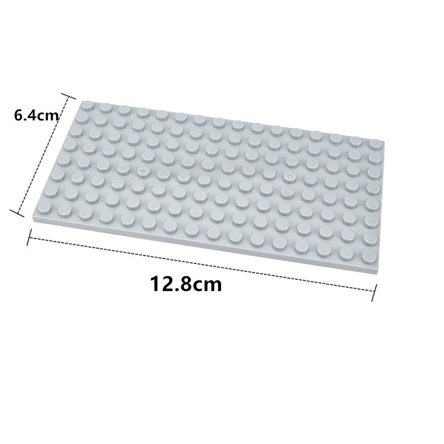 6Pcs MOC 8x16 Dots Thin Building Block Base Plate 92438 High-Tech Educational Bricks Toy
