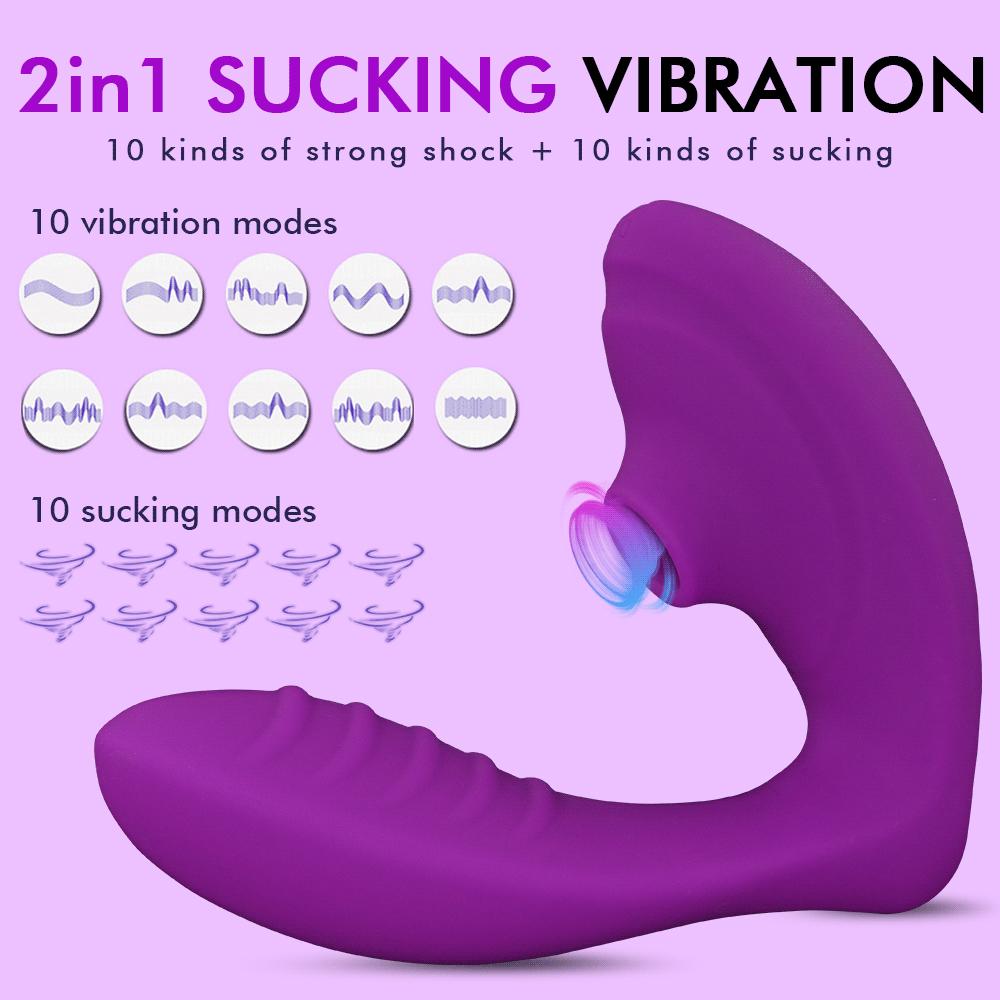 Vagina Sucking Vibrators 10 Speeds Dildo Oral Clit Nipple Clitoris Stimulator Sucker Vibrating Sex Toys for Woman Masturbation