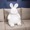 Plush White Lazy Rabbit Doll Delightful Large Cuddly Bunny For Home And Nursery