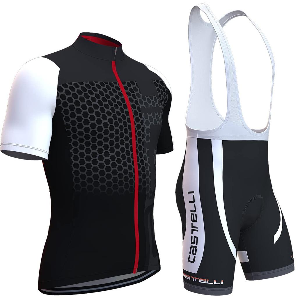 Cycling Suit Short Sleeve Suit Summer Tour De France Team Shirt Cycling Short Top Strap Shorts Quick Drying Breathable Men 2026