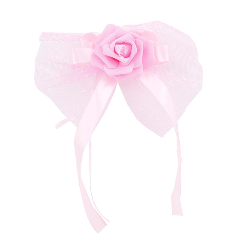 

Wedding Car Decorations Rearview Mirror Decorative Flowers Suction Cups Backward Flowers Door Handlebar Decoration Optional рожевий