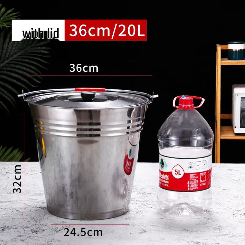 CNMF Stainless Steel Multi-Purpose Bucket with Handle