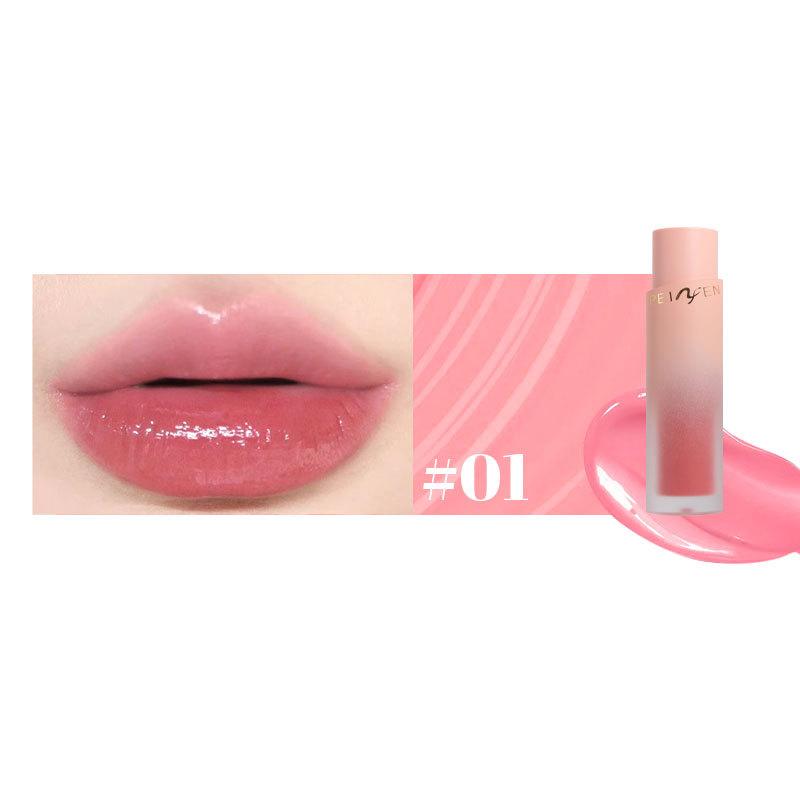 Water Light Moisturizing Lipstick, Mirror and Brightening Lip Gloss Easy To Color Lip Glaze