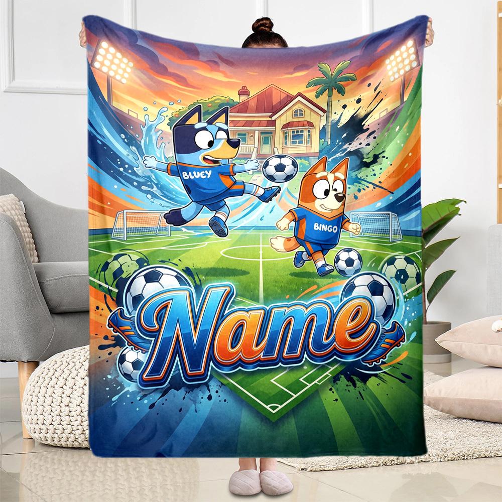 Paw Patrol Halloween Night Personalized Name Blanket Lightweight Customizable Blanket Comfortable for Couch Livingroom Living Room Home Decor