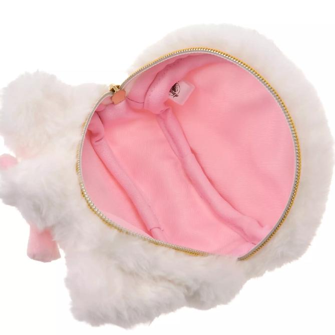 Disney Marie The Aristocats Pouch Face ( HUWAHUWA ) Japan NEW Disney Store