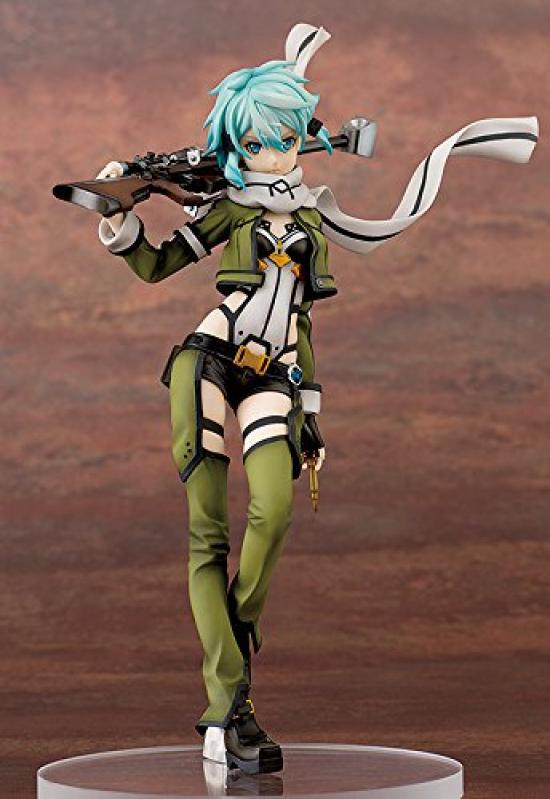 Figurină Sword Art Online II Sinon, finisată pictată la scară 1/7, ABS și PVC