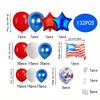132pcs Red, White and Blue Balloon Garland Set, Balloons Suitable for Graduation Party Independence Day Balloon Arch Decoration