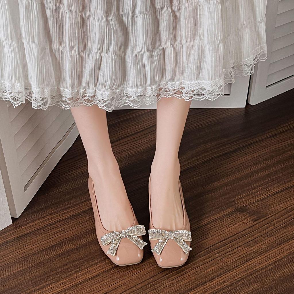 Red Mary Jane Chunky Heels for Women - Autumn 2025 Wedding & Dress Shoes, Plus Sizes Available