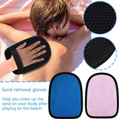 Beach Sand Removal Gloves Children's Toys Cleaning Wiping Gloves Beach Volleyball Sand Removal