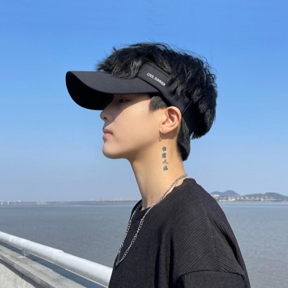 Polyester Summer Sports Sun Hat Adjustable Empty Top Hat Sport Caps Sunscreen Visor Cap  Outdoor