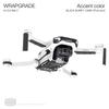WRAPGRADE Skin for DJI Mini 2, Accent Color (Black Bumpy Camo)
