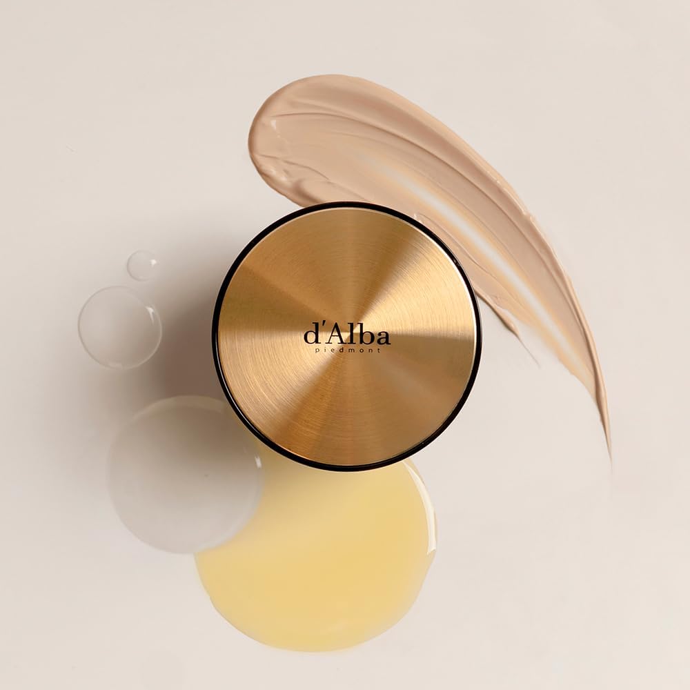 d'Alba Glow Fit Serum Cover Cushion SPF50+ PA++++ 15g Hydrating, Long-lasting, Vegan Foundation