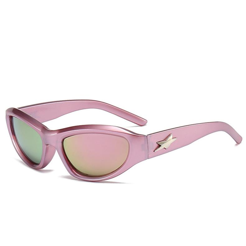 Sweet Cool Y2K Cyberpunk Futuristic Sunglasses Women Men High-end Style Photo Projection UV Protection Fashion Sun Glasses
