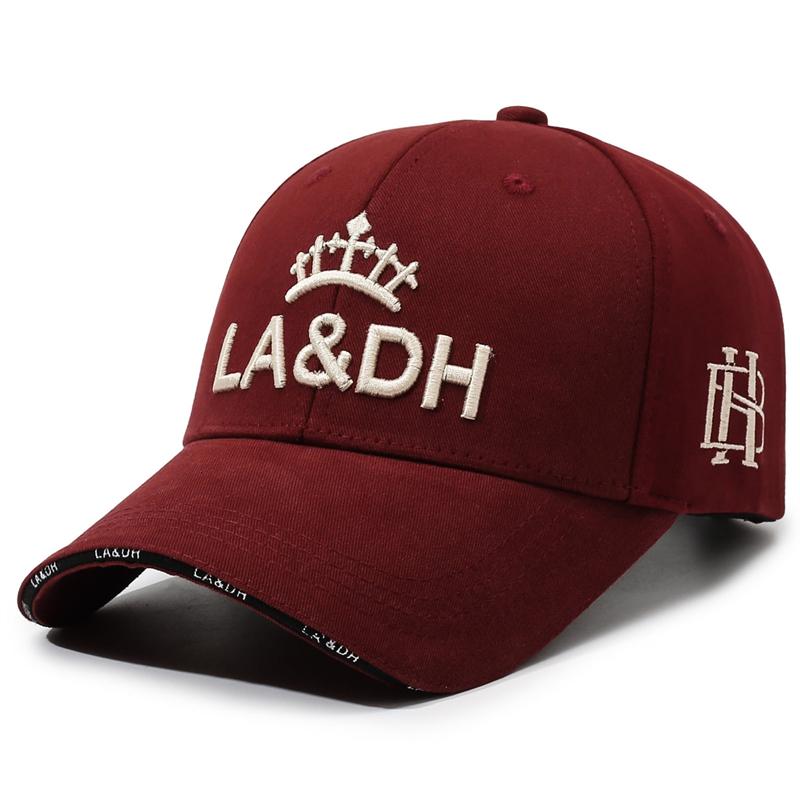 

Letter Embroidery Baseball Cap Unisex Sunshade Cap Outdoor Hard Top Cap красный