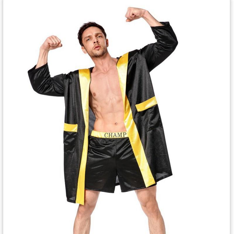 Unisex Boxing Hooded Cape Costume Stage Walk Martial Arts Performance MMA Entrance Outfit