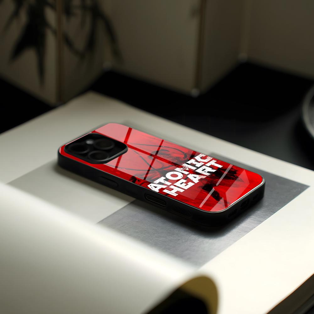 Atomic Heart Phone Case Glass For IPhone17 Air 16 15 17 14 Pro Max 13 12 11 Direct Selling X XS XR Plus For Samsung S 26 24 23