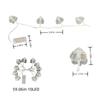 1PC1.5M10 LED battery box heart-shaped clip light string,excluding battery,used for party,bedroom,dormitory,wedding decoration