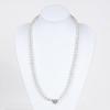[MIONO] [Produced by Yumi Katsura] Yumi sienne Pearl Necklace Coco 70cm Formal Occasions Simple Popular White Made in Japan (Silver)