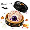 Skeleton Dumpling Toy 1/5/6Pcs Halloween Squeezing with Steamer, Pumpkin Ghost Eyeball Bun Stress Relief for Kids Adults, Party Favors