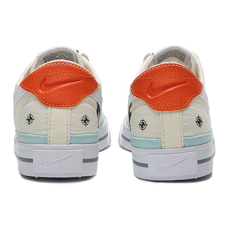 Nike Court Legacy Canvas Double Hook Patchwork Sports Casual Non-Slip Shock Absorbing Breathable Lightweight Low-Top Skate Shoes DJ5207-113