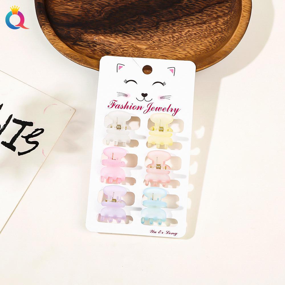 Qiyue Korean Matte Mini Hair Clip – Simple Fashion Hairpin for Bangs