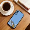 C-Cat Anb Mouse Phone Case For Samsung Galaxy A73,A72,A71,A70,A53,A52,A51,Others Soft Black Cover