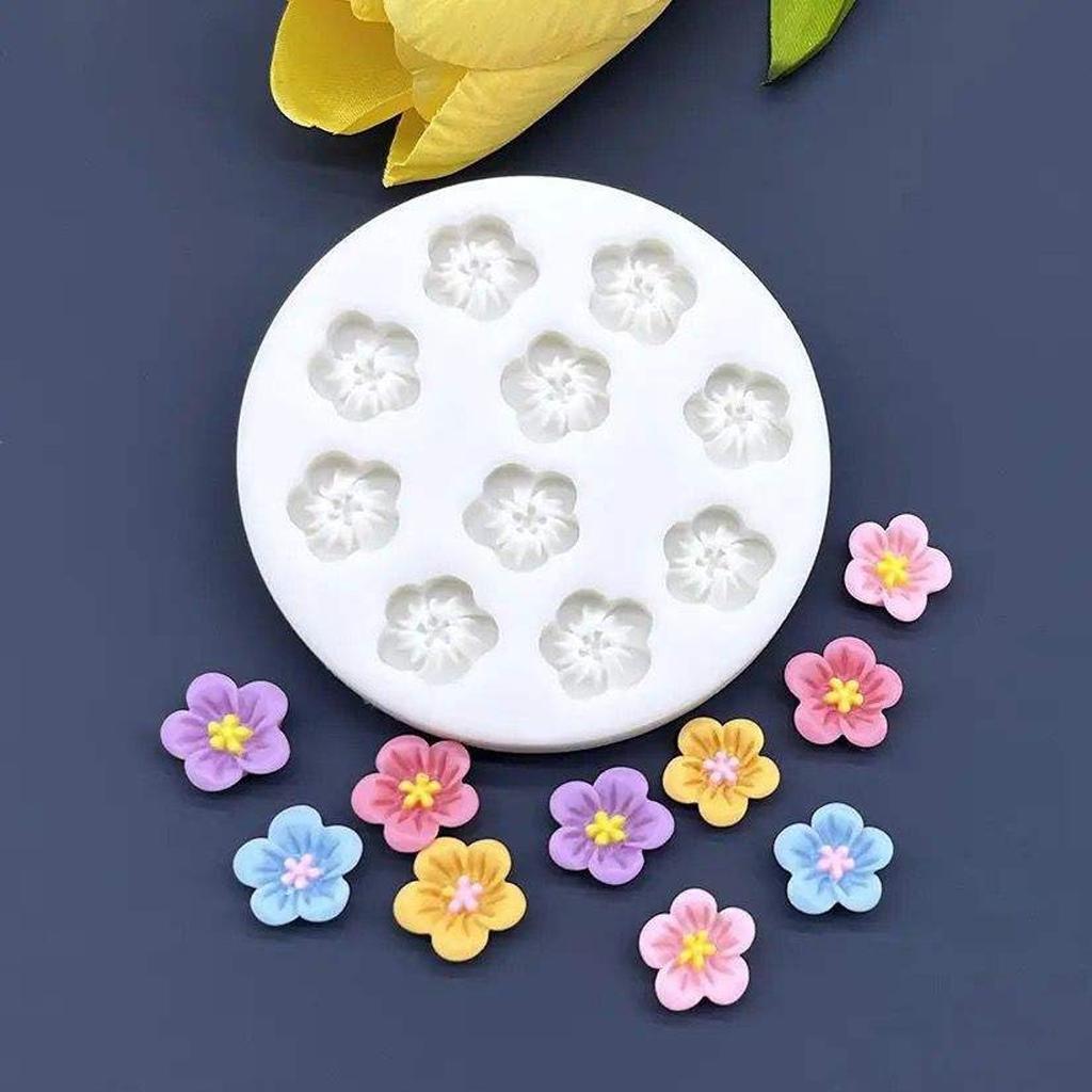 Flower Daisy Silikon Sugarcraft Mold Resin Verktøy Cupcake Bakeform Fondant Verktøy