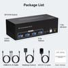2-Port DisplayPort KVM Switch with USB 3.0 Hub