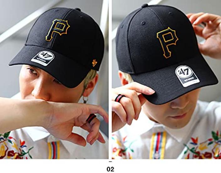 47 Brand Pirates MLB Black and Yellow Cap B-MVP20WBV (01)