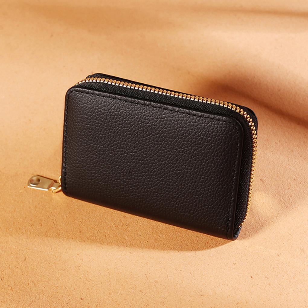 Female Fashion Wallet Multi-slots Large Capacity Wallets Portable Leather Change Money Purse Anti-lost Bus Card Holder