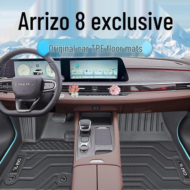 2025 Chery Arrizo 8 TPE Floor Mats - Full Coverage Custom Accessories Chery Arrizo 8 2022-2024 Specific