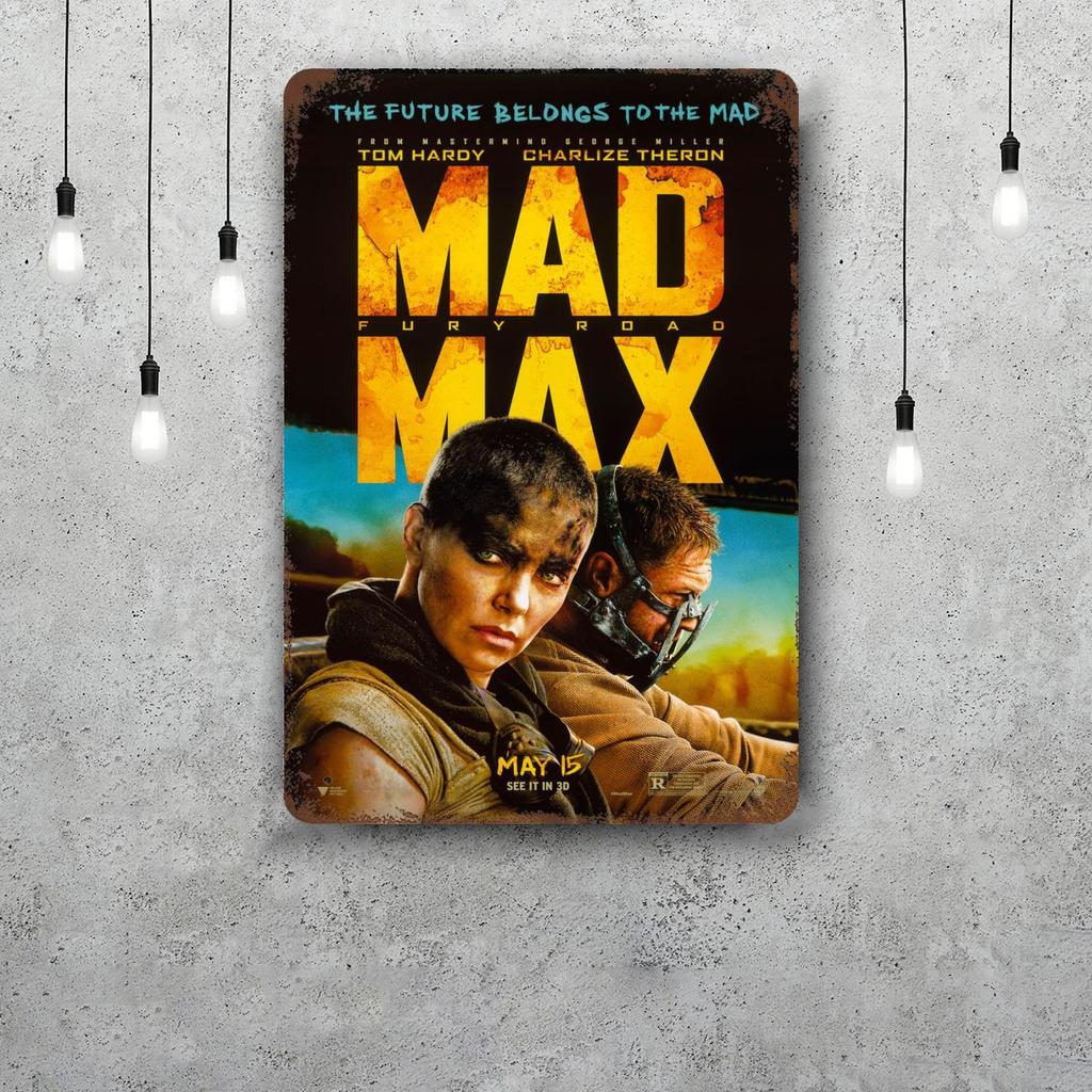 Mad Max Classic Poster Rusty Metal Plaque Retro Decorative Plate Bar Man Cave Garage Club Metal Sign Wall Decoration
