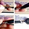 Elastic Pull Pen Sleeve with Key Ring Attachment Retractable Keychain Protects Pens from Damage in Backpacks and Desks