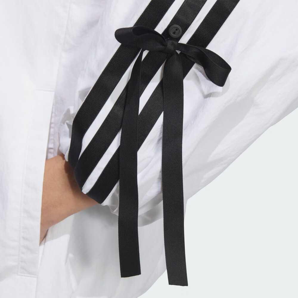 Adidas Bowknot Three Stripes Loose Breathable Comfortable Soft Skin-Friendly Jacket Women Jacket White JY5651
