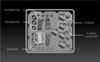 BSK Model 1/35 Smoke Discharger and S-Mine Launcher Set for German Tiger I Heavy Tank, Plastic Model Parts BSKD35005