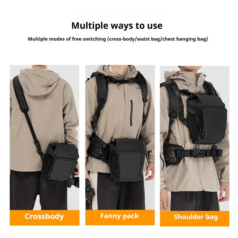 Wasserdichte, multifunktionale Schultertasche mit großem Fassungsvermögen für Kameras