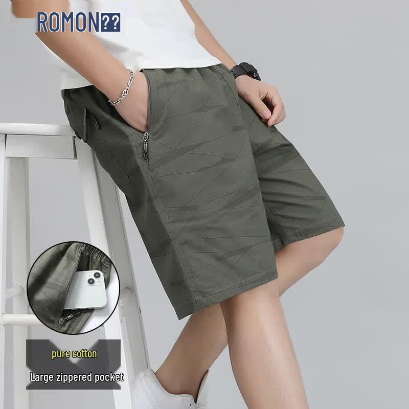 ROMON Men s Loose Fit Casual Cargo Beach Shorts XL