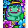 Paint by Numbers with Frame Pictures for Painting Pokemon Bulbasaur 40X50