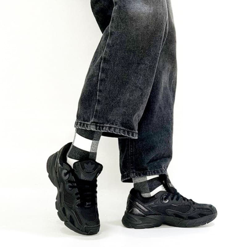 YELLOWSOCKS SQUARE BLOCK BLACK