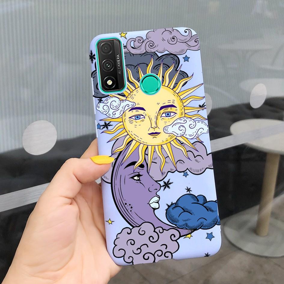 For Funda Huawei P Smart 2020 Case Coque Popular Lavender Flower Phone Case For Huawei P Smart 2020 6.21" Soft Shockproof Bumper