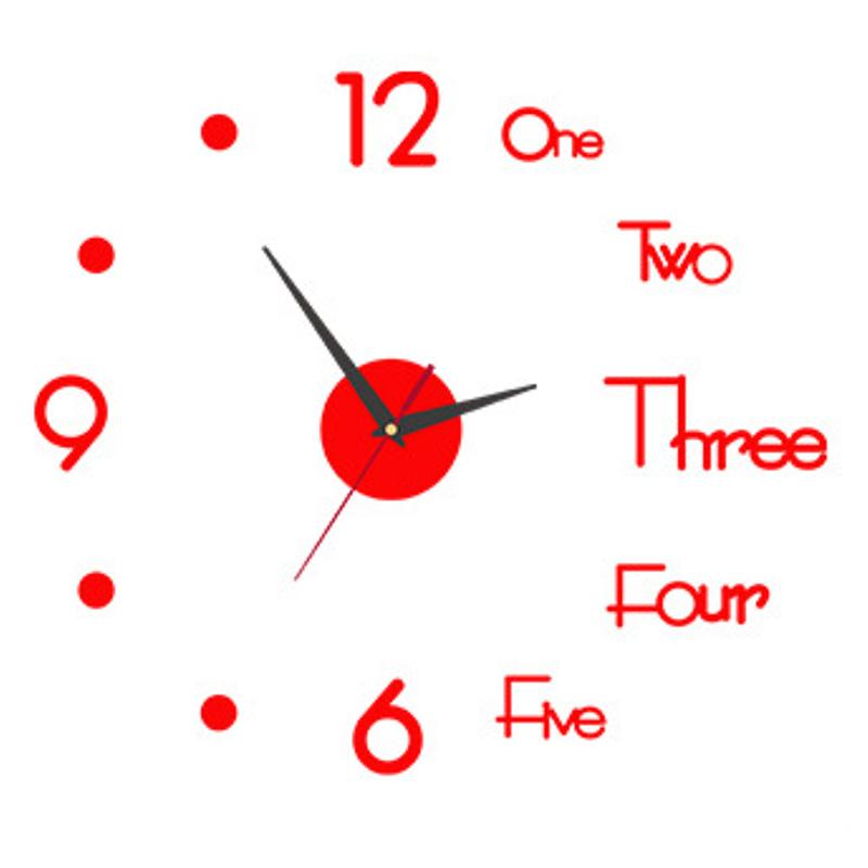 3D Luminous Wall Clock Frameless Acrylic Diy Digital Clock Wall Stickers Mute Clock For Living Room Bedroom Office Wall Decor