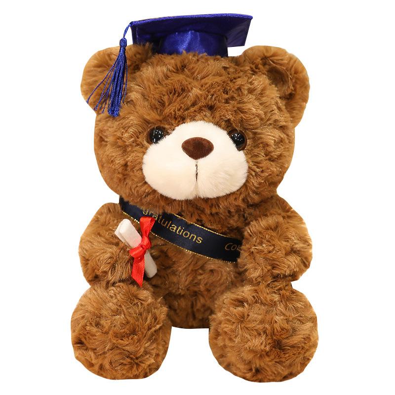 Graduation Doctor Teddy Bear Plush Toy - Commemorative Gift Doll