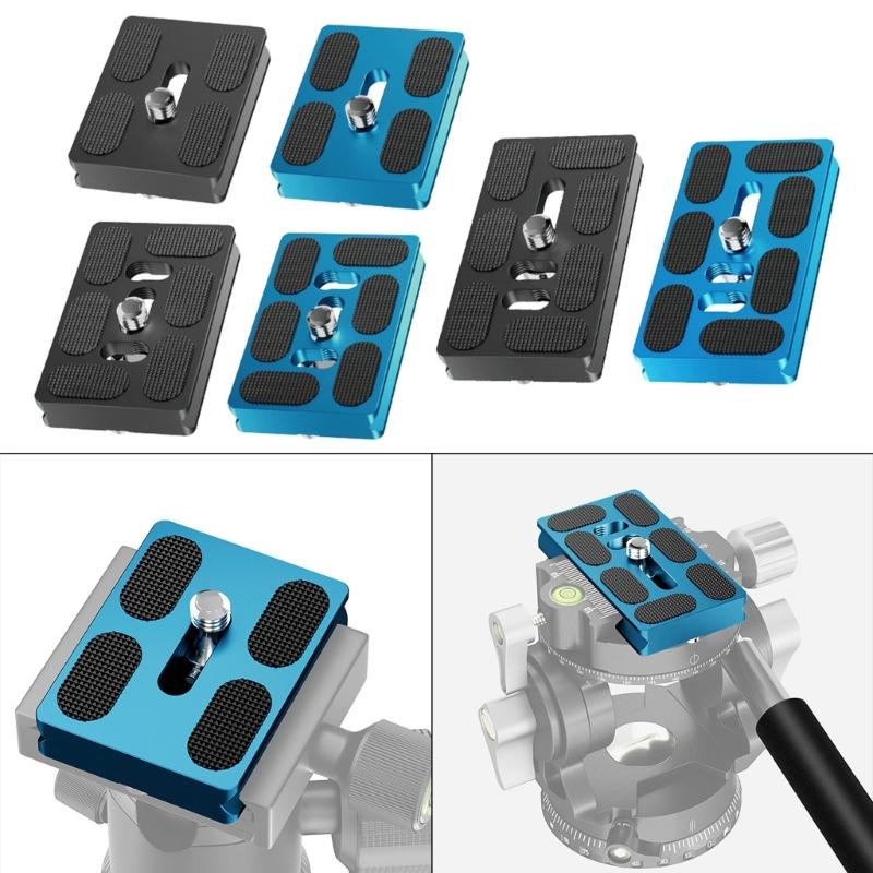 Precisions Machined Camera Quick Release Plate with Not Slip Rubber Aluminum Quick Release Plate Simple Installation