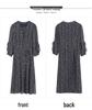 New Autumn Slim Floral Chiffon Dress for Women - Fashionable & Elegant Mid-Length Style