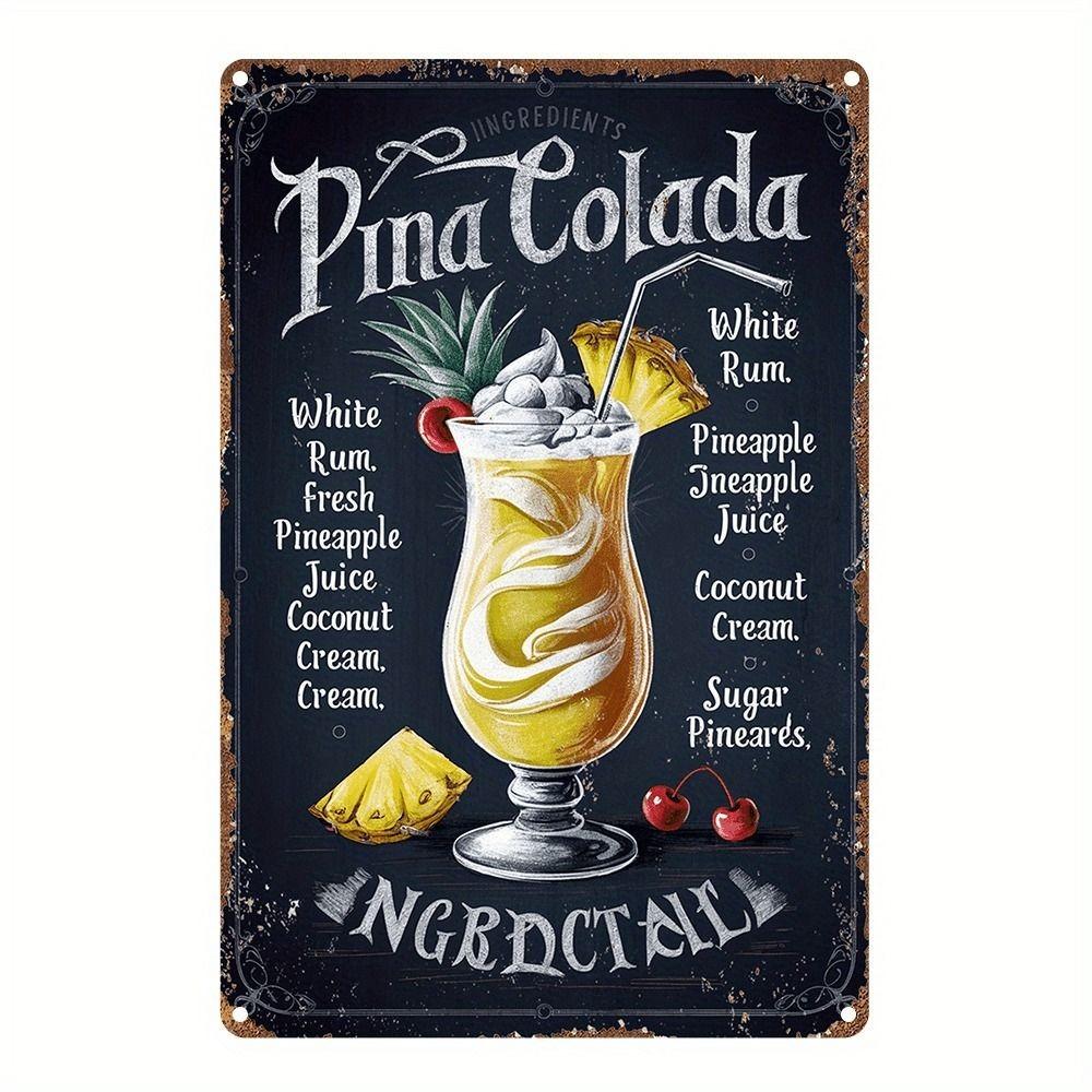 Vintage Metal Sign/Wall Decor for Kitchen, Coffee, Bar, Cafe, Home Interior
