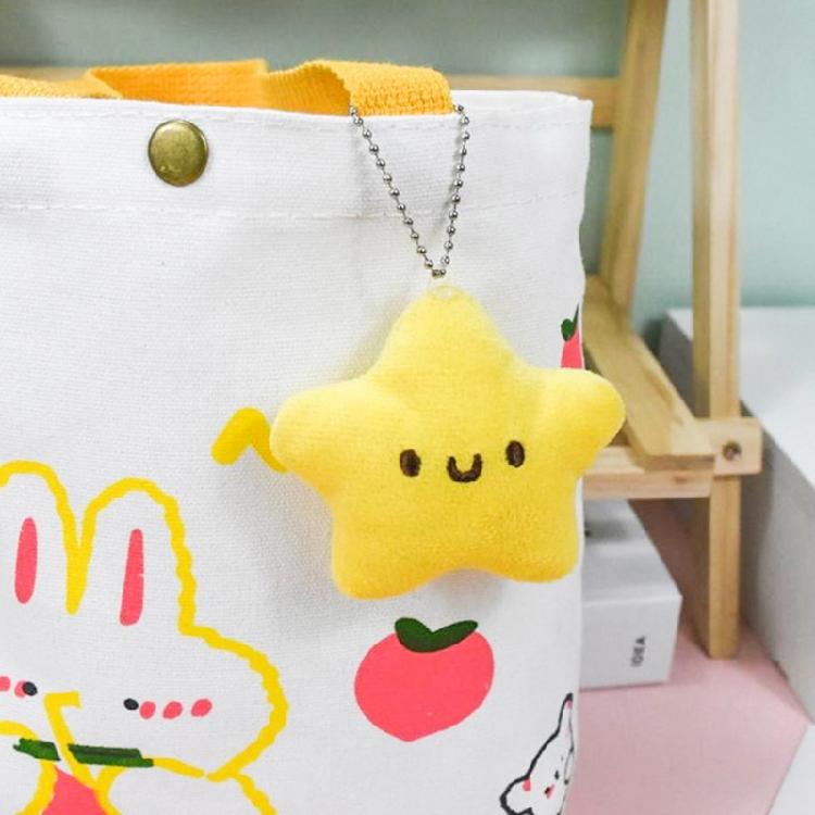 Squeak Doll Stuffed Toy Keychain Backpack Purse Star Pendant Plush Toy