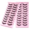 10 Pairs Of Chemical Fiber Segmented False Eyelashes Curled And Dense To Simulate Natural Eyelashes