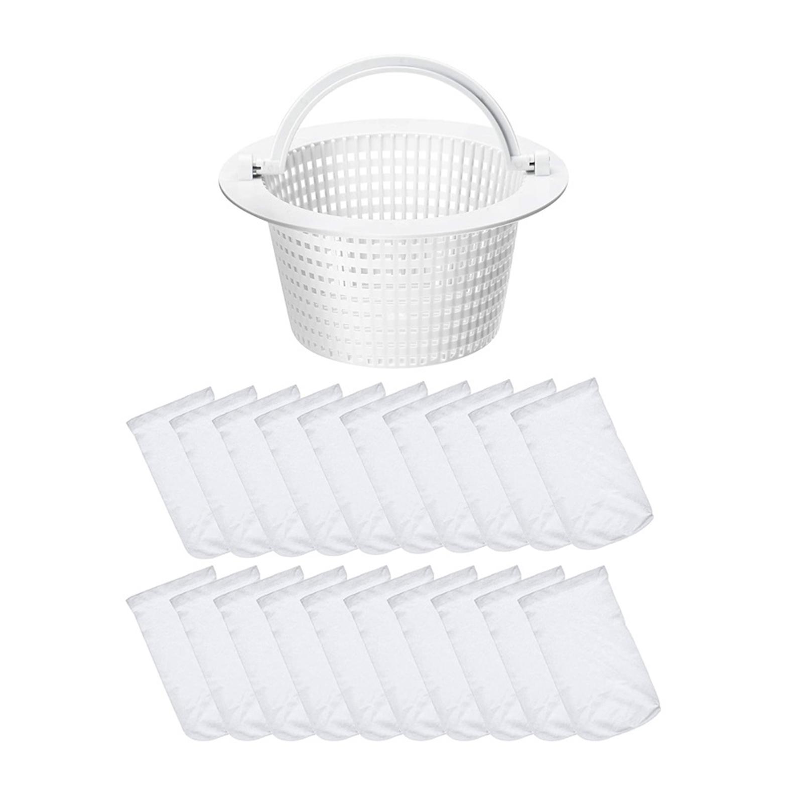 Plastic Swimming Pool Skimmer Baskets Above Ground Pool Cleaning Basket Swimming Pool Foldable Handle Filter Outdoor 1