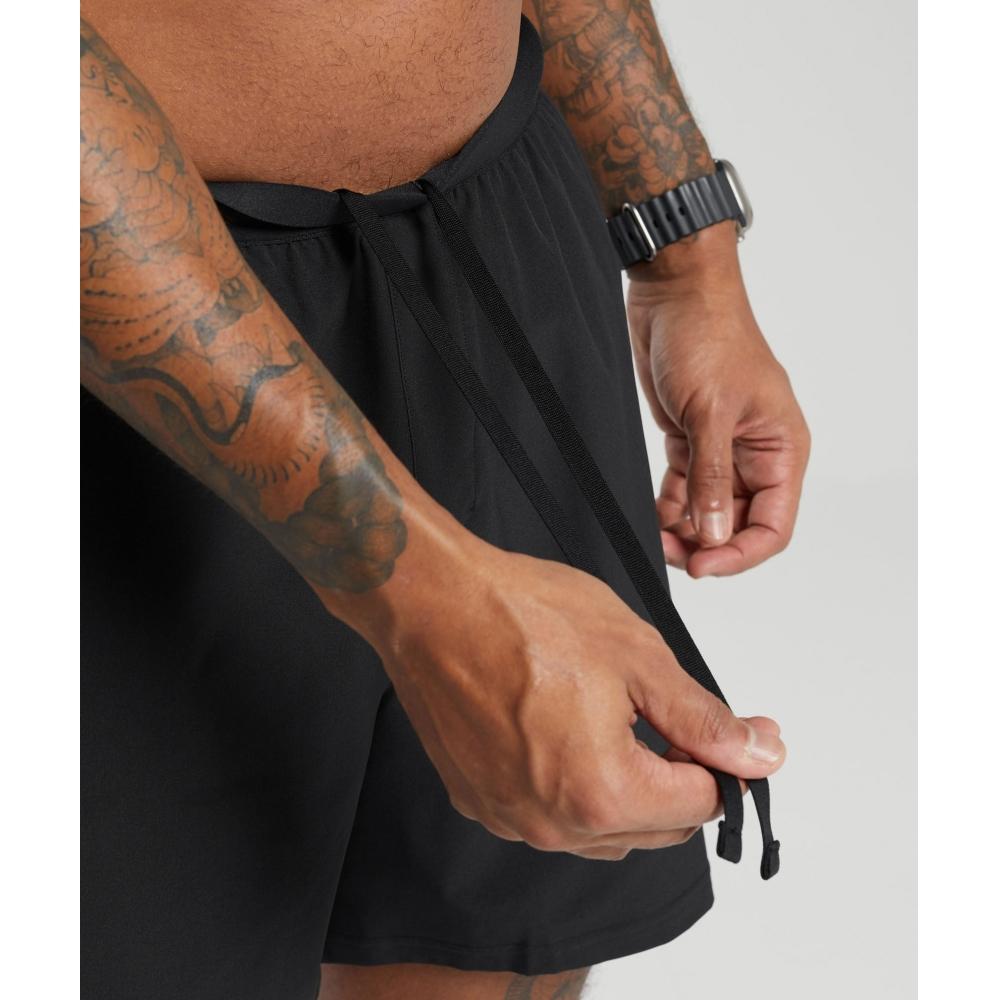 Gymshark Land To Water 6  Shorts Black A5a6i Bb2j.