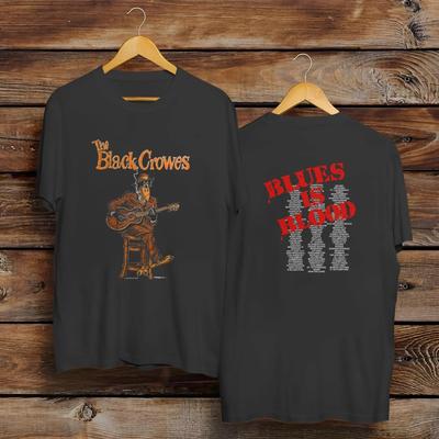 Vintage 90er 1990 The Black Crowes Tour Kurzes T-Shirt